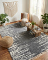 Tranquil Tides Shag Collection Area Rug - Marina Rectangle Gray  lifestyle 41