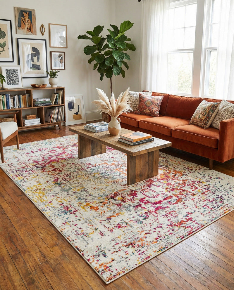 Georgetown Rugs Collection Area Rug - Dupont (Light Multi) Rectangle Light Multi  lifestyle 16