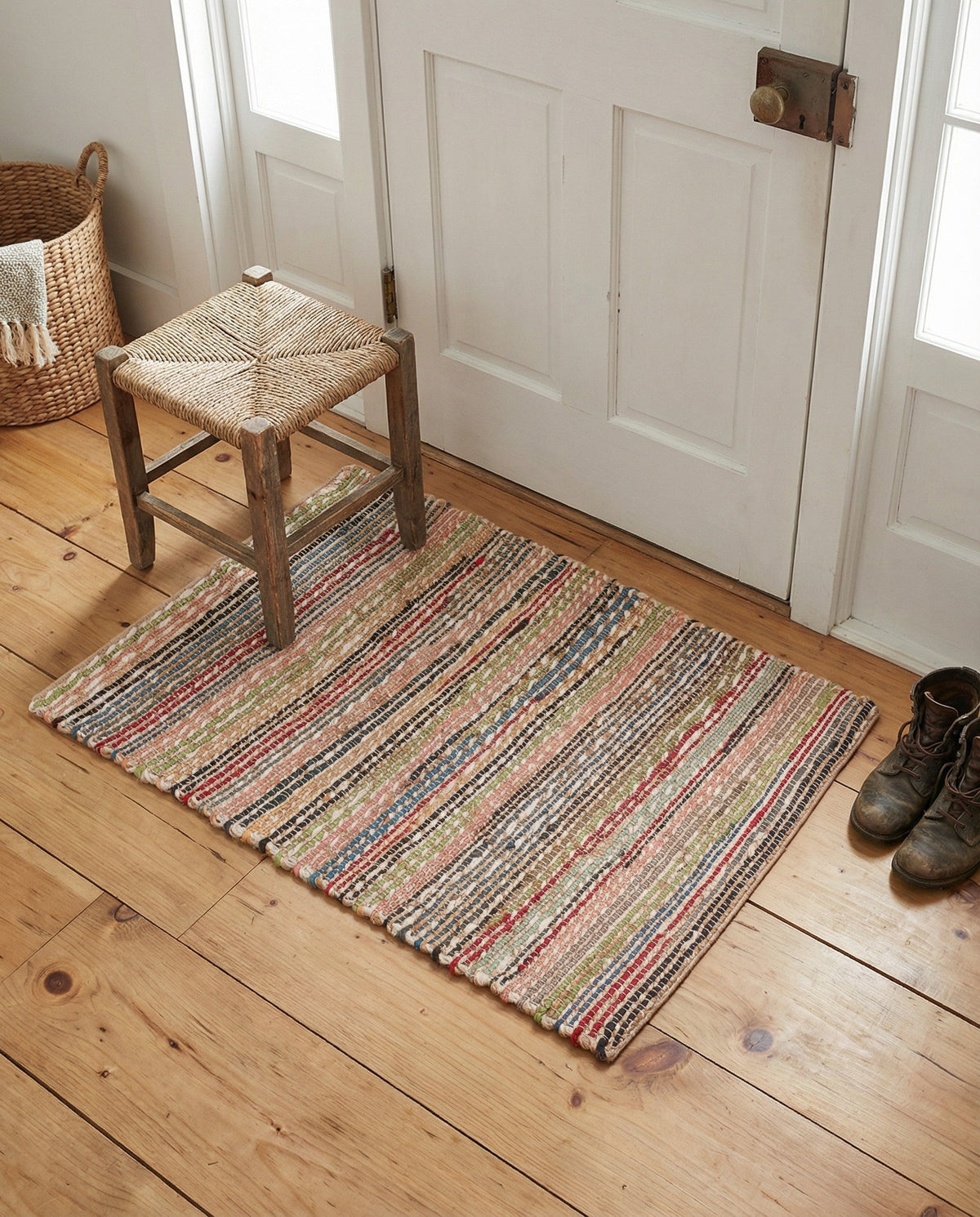Savannah Jute Collection Area Rug - Serengeti Rectangle Multi  lifestyle 15