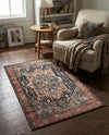 Casablanca Tapestry Collection Area Rug - Fes Rectangle Muted Rust  lifestyle 43