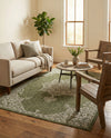 Patio Heritage Collection Area Rug -  Charleston (Green) Rectangle Green  lifestyle 13