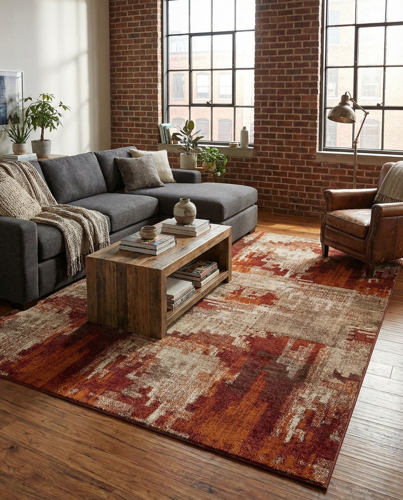 Autumn Meadow Collection Area Rug -  Goldentwine Rectangle Multi  lifestyle 6