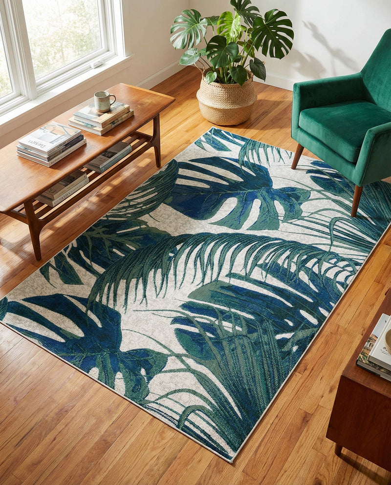 Meadow Breeze Collection Area Rug -  Clover Rectangle Ivory  lifestyle 17