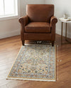 Persian Elegance Collection Area Rug -  Kerman (Beige) Rectangle Beige  lifestyle 8