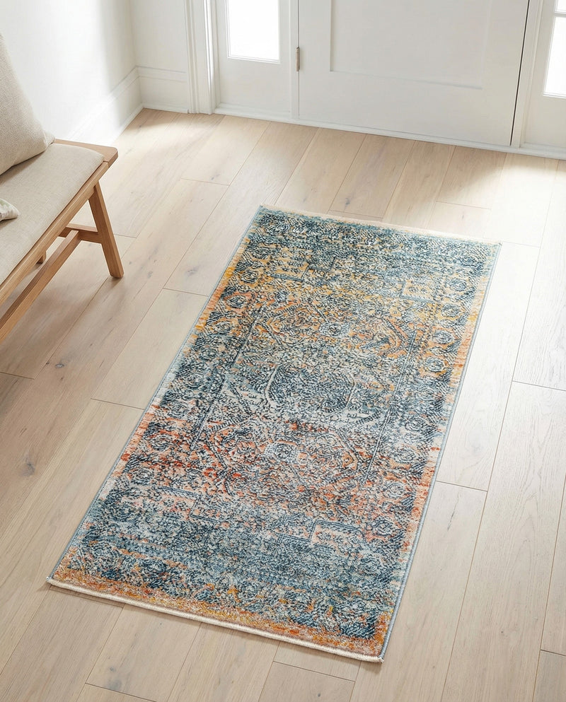 Coastal Haven Collection Area Rug -  Oceania Runner Multi  lifestyle 30