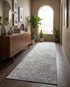 Heritage Elegance Collection Area Rug -  Windsor (Gray) Runner Gray  lifestyle 38