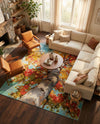 Seaside Blooms Collection Area Rug - Eden Square Multi  lifestyle 36
