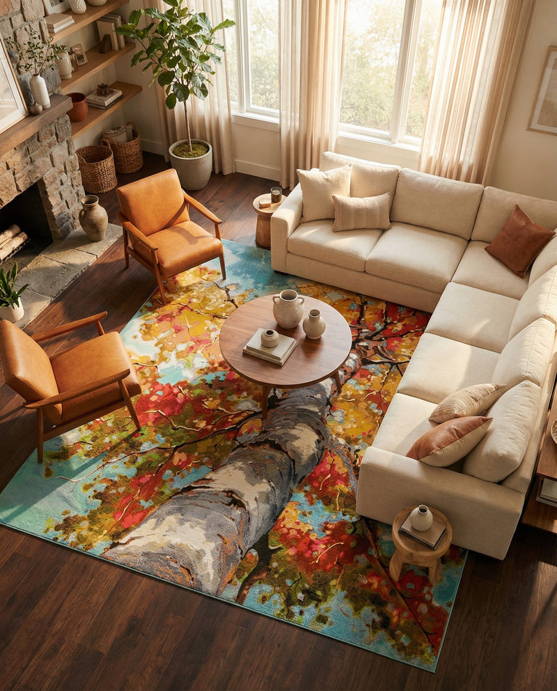 Seaside Blooms Collection Area Rug - Eden Square Multi  lifestyle 36