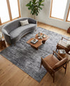Sahara Essence Collection Area Rug - Oasis (Gray) Rectangle Gray  lifestyle 11