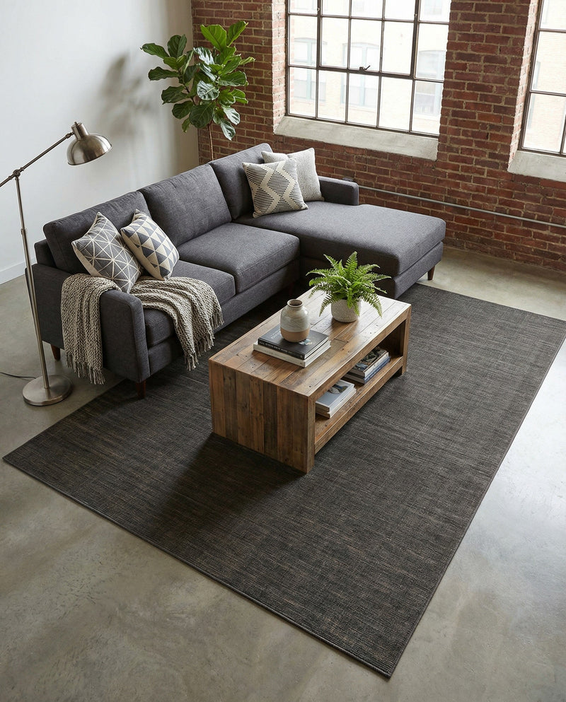 Soho Elegance Collection Area Rug - Chelsea (Gray) Rectangle Gray  lifestyle 11