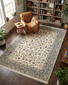 Persian Elegance Collection Area Rug -  Ardabil Rectangle Ivory  lifestyle 17