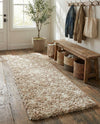 Berber Lattice Shag Collection Area Rug - Atlas (Light Brown) Runner Light Brown  lifestyle 45