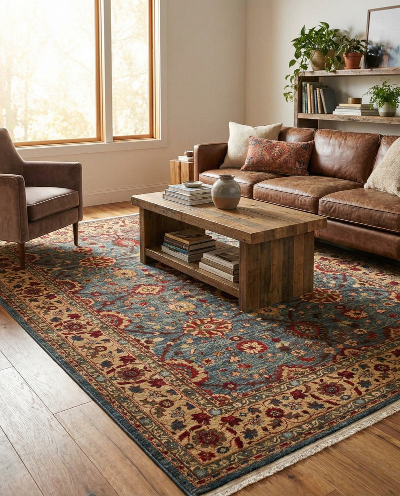 Chelsea Elegance Collection Area Rug -  Osterley Rectangle Blue  lifestyle 83
