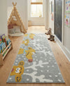 Wonder Tykes Collection Area Rug -  Mystic Runner Gray  lifestyle 52