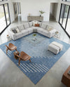 Urban Terrace Collection Area Rug -  Chelsea (Blue) Square Blue  lifestyle 59