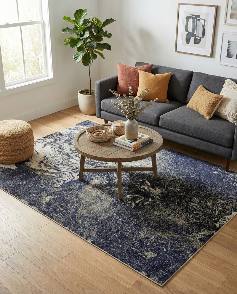 Autumnal Tapestry Collection Area Rug -  Slateville Rectangle Gray  lifestyle 6