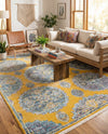 Arcadia Rugs Collection Area Rug -  Atlantis (Yellow) Rectangle Yellow  lifestyle 10