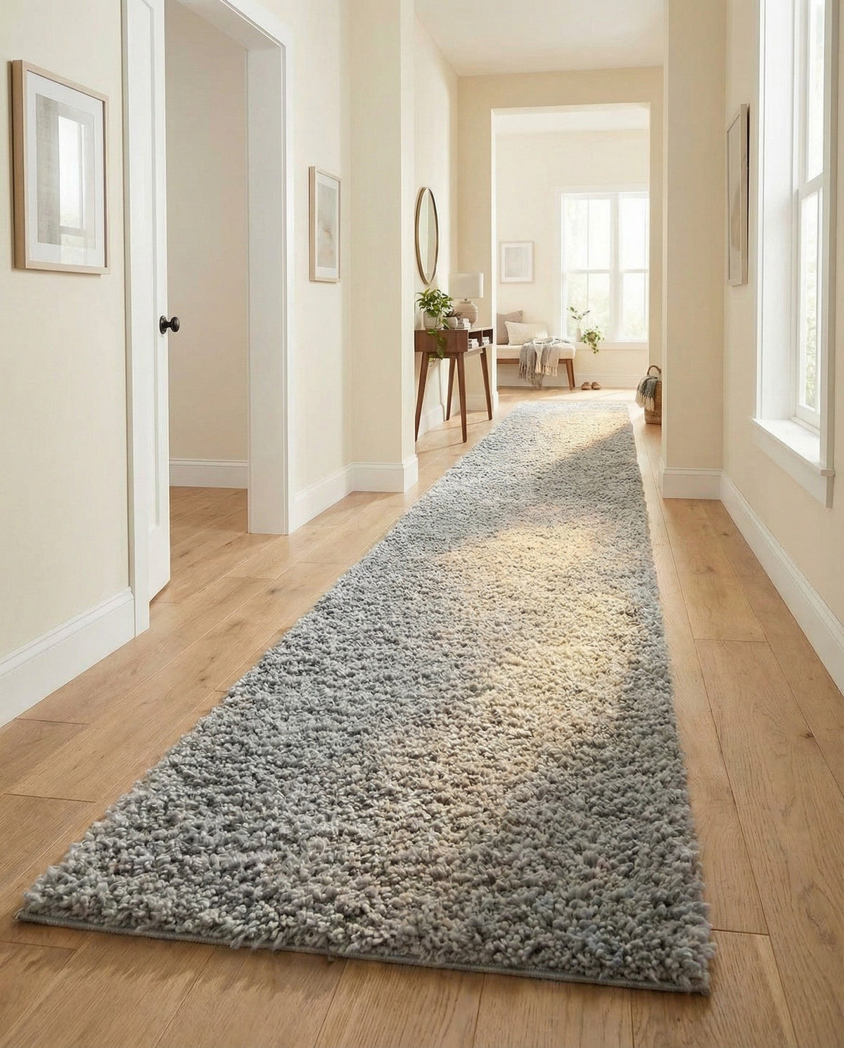 Alpine Plush Collection Area Rug -  Cortina (Sterling) Runner Sterling  lifestyle 77