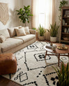 Tangier Treasures Collection Area Rug -  Chefchaouen Rectangle Ivory  lifestyle 12