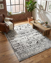 Dresden Elegance Collection Area Rug -  Zittau Rectangle Gray  lifestyle 48
