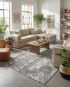 Cascade Range Collection Area Rug - Hood (Gray) Rectangle Gray  lifestyle 22