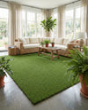 Meadow Retreat Collection Area Rug - Glen Rectangle Green  lifestyle 42