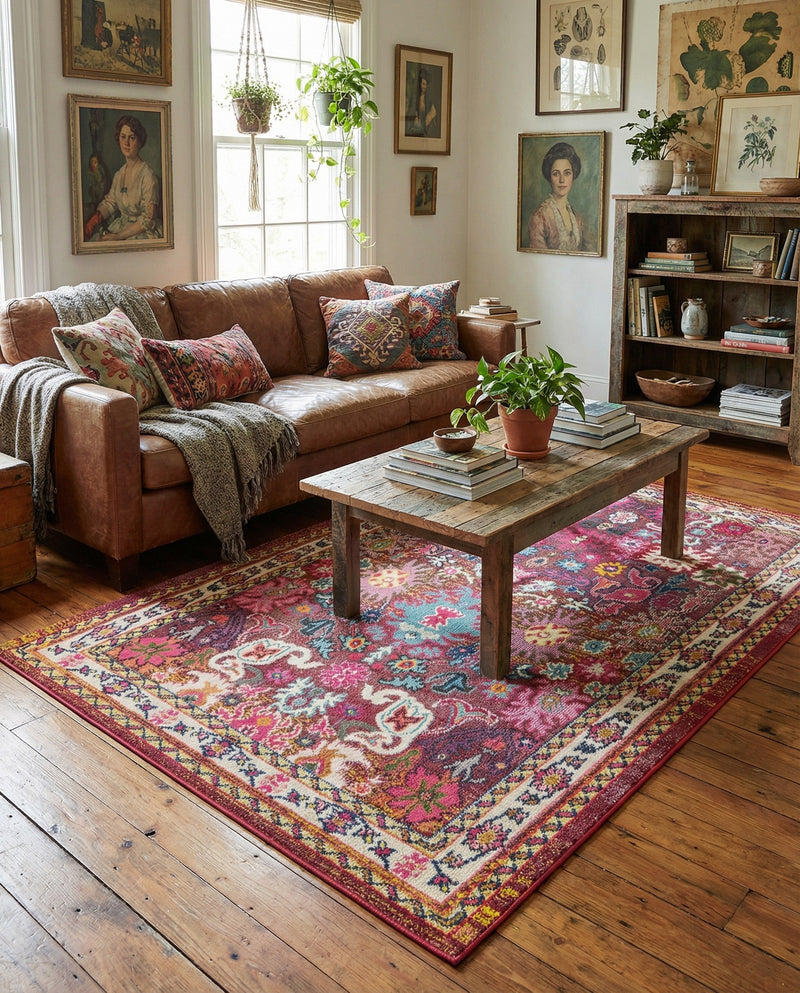 Chateau Elegance Collection Area Rug - Versailles Rectangle Multi  lifestyle 11
