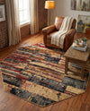 Neptune Elegance Collection Area Rug - Triton Octagon Multi  lifestyle 34