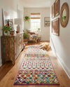 Mediterranean Lattice Collection Area Rug -  Casablanca (Ivory Multi) Runner Ivory Multi  lifestyle 73