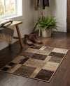 Autumn Meadow Collection Area Rug -  Sycamoreside (Light Brown) Rectangle Light Brown  lifestyle 15