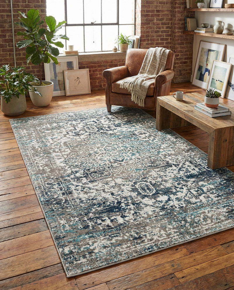 Georgetown Rugs Collection Area Rug - Dupont (Gray) Rectangle Gray  lifestyle 19