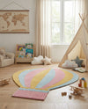Whimsy Wonders Wool Collection Area Rug -  Oasis Square Multi  lifestyle 9