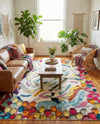 Colorburst Oasis Collection Area Rug -  Calypso Rectangle Multi  lifestyle 17