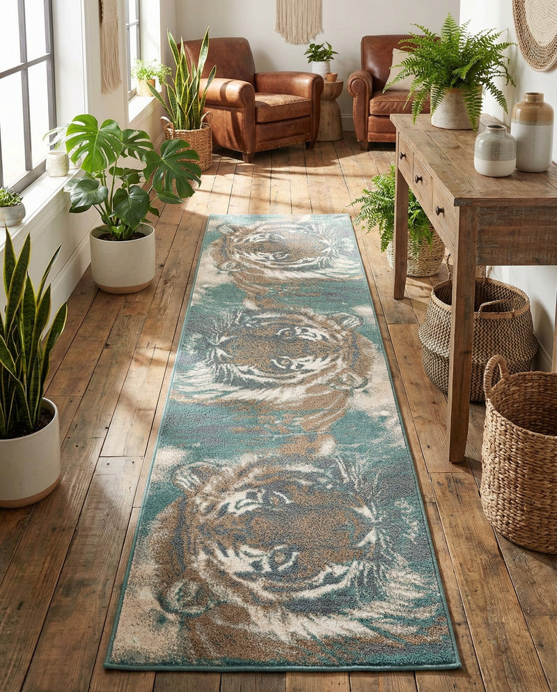 Savannah Sojourn Collection Area Rug -  Okavango Runner Multi  lifestyle 54