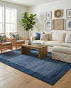 Studio Haven Collection Area Rug -  Conservatory (Navy Blue) Rectangle Navy Blue  lifestyle 4