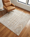 Cascade Range Collection Area Rug - Hood (Ivory) Square Ivory  lifestyle 76