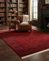 Samarkand Elegance Collection Area Rug -  Konye-Urgench Rectangle Red  lifestyle 18