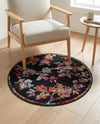 Brighton Terrace Collection Area Rug -  Roedean Round Navy Blue  lifestyle 62