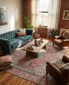 Heritage Elegance Collection Area Rug -  Windsor (Rust Red) Rectangle Rust Red  lifestyle 10