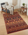 Geneva Terrace Collection Area Rug - Montreux Rectangle Rust Red  lifestyle 22