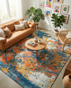 Colorburst Oasis Collection Area Rug -  Chroma Rectangle Multi  lifestyle 23