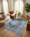 Cambridge Classics Collection Area Rug -  Magdalene (Blue) Square Blue  lifestyle 59