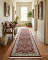 Persian Elegance Collection Area Rug -  Kerman (Burgundy) Runner Burgundy  lifestyle 32