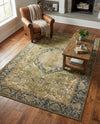 Patio Heritage Collection Area Rug -  Haven Rectangle Green  lifestyle 9