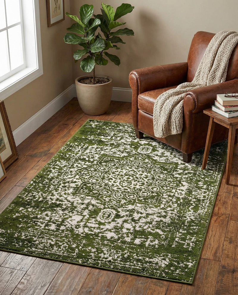 Georgetown Rugs Collection Area Rug - Dupont (Green) Rectangle Green  lifestyle 5