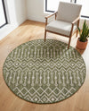 Savannah Pergola Collection Area Rug -  Pergola (Green) Round Green  lifestyle 73