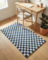 Shepherd's Glen Wool Collection Area Rug - Reykjavik Rectangle Blue and White  lifestyle 35