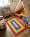 Sunset Isle Wool Braids Collection Area Rug - Paradise Rectangle Multi  lifestyle 13