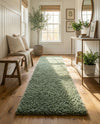 Alpine Plush Collection Area Rug -  Cortina (Sage) Runner Sage  lifestyle 74
