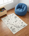 Wonder Tykes Collection Area Rug -  Jigsaw Rectangle Ivory  lifestyle 16